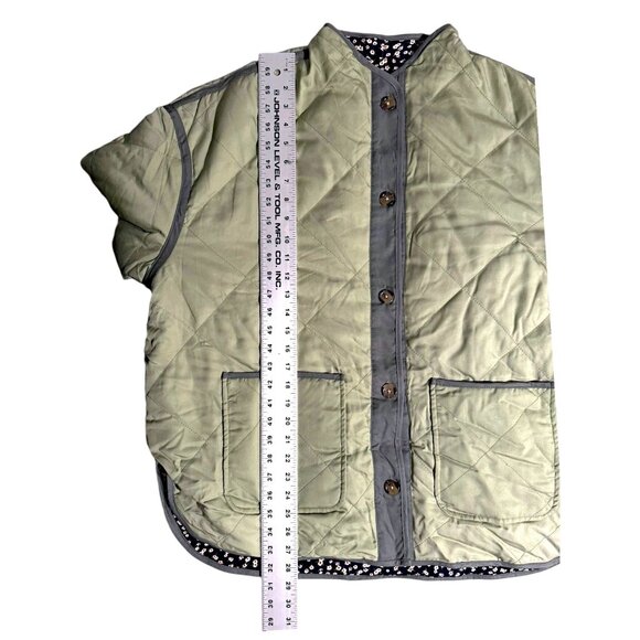 BLANKNYC Sage & Floral Reversible Quilted Jacket Lagenlook Women Medium NWT - Picture 7 of 10